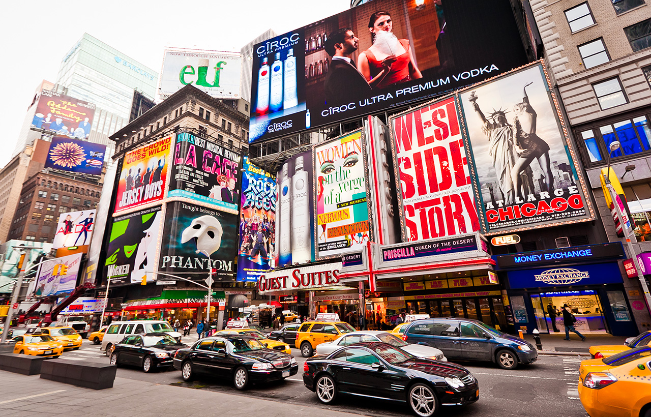 Broadway New York,
Credit Photo Andrey Bayda via Shutterstock