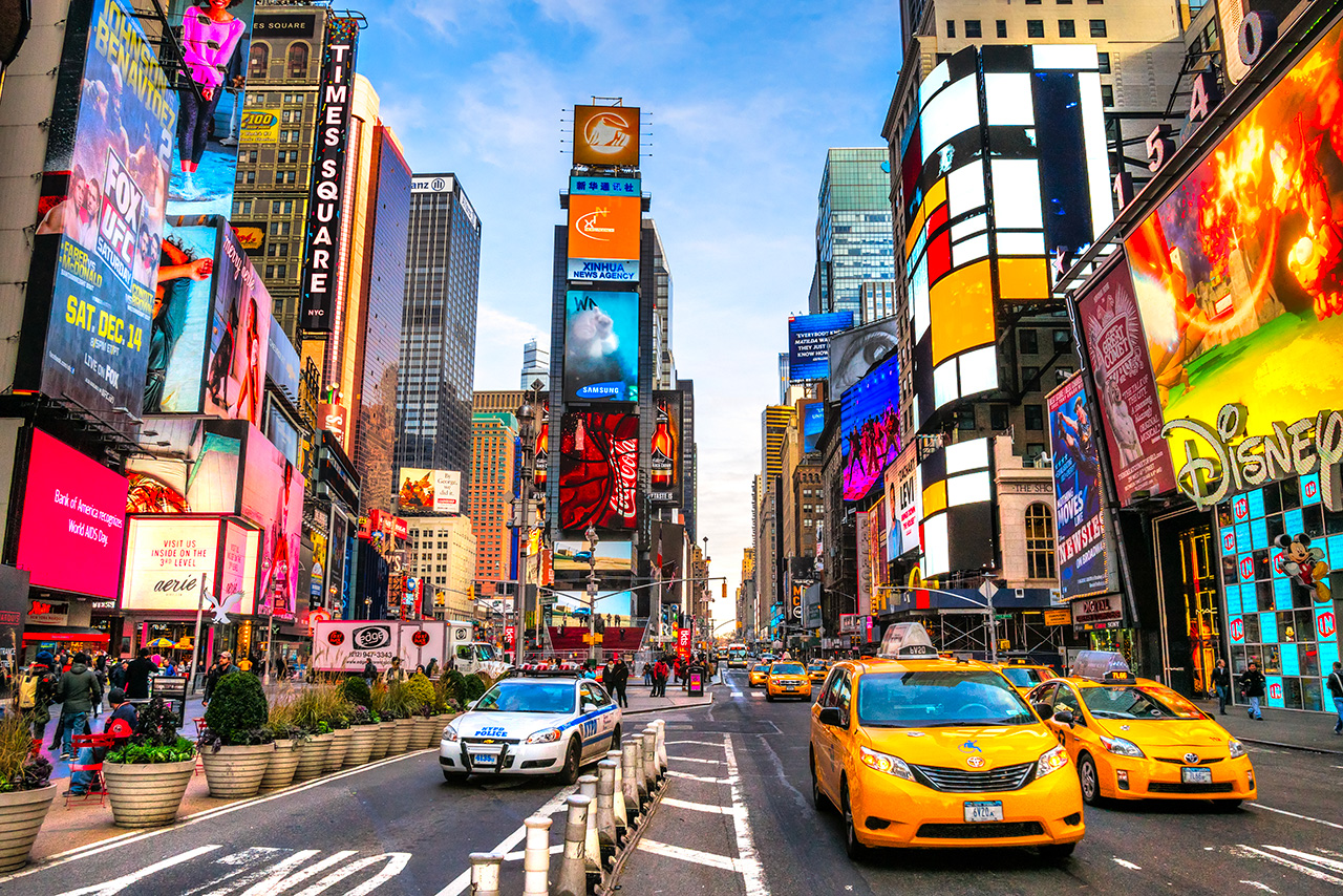 Times Square New York,
Credit Photo Luciano Mortula LG via Shutterstock