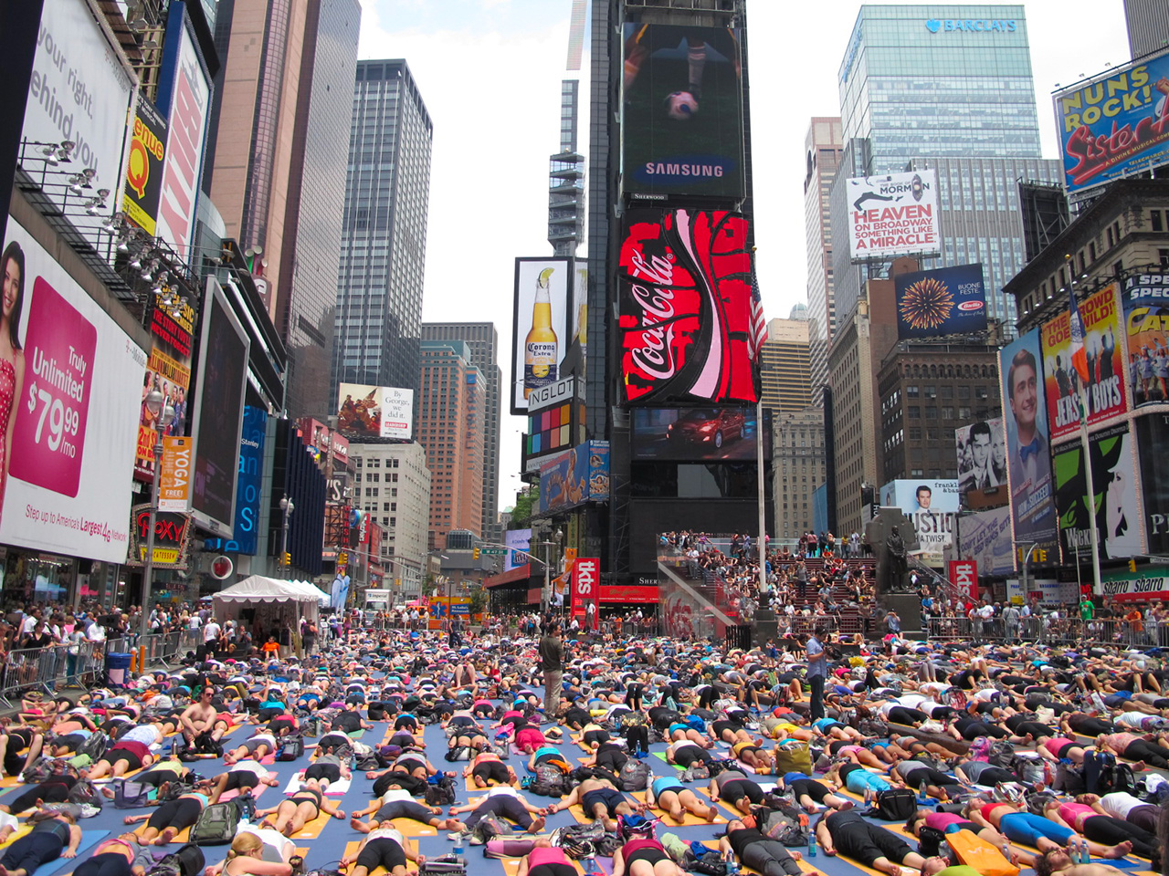 yoga Times Square,
Credit Photo Andrew Dallos via Flickr