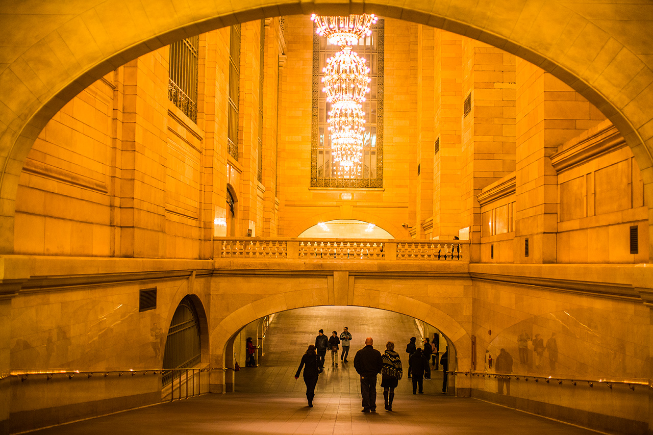 Grand Central Terminal corridor,
Credit Photo Thomas Hawk via Flickr