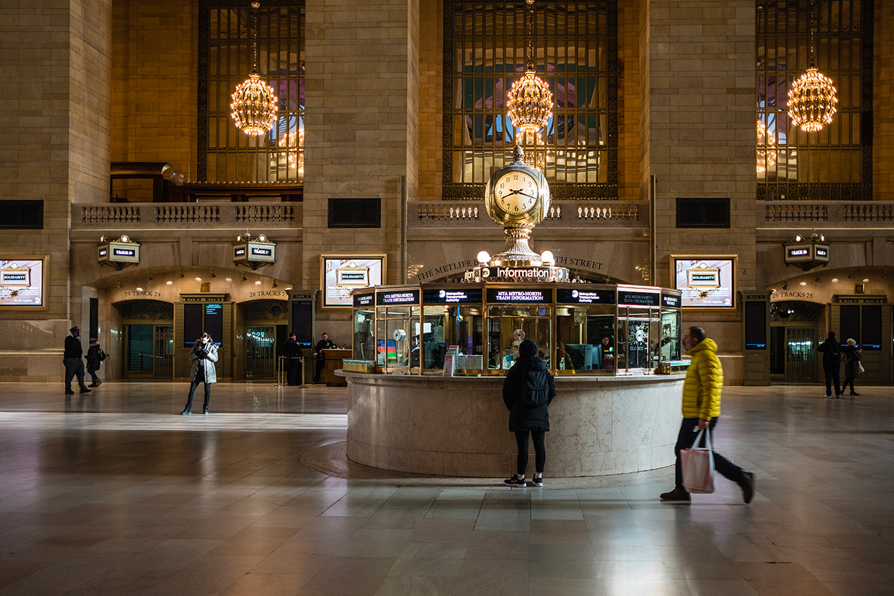 Grand Central Terminal horloge,
Credit Photo Sharon Mollerus via Flickr