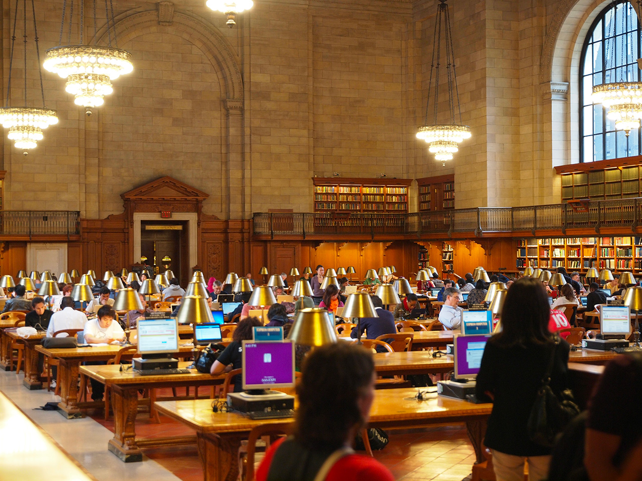 New York Public Library rose main reading room,
Credit Photo Christoph Anton Mitterer via Flickr