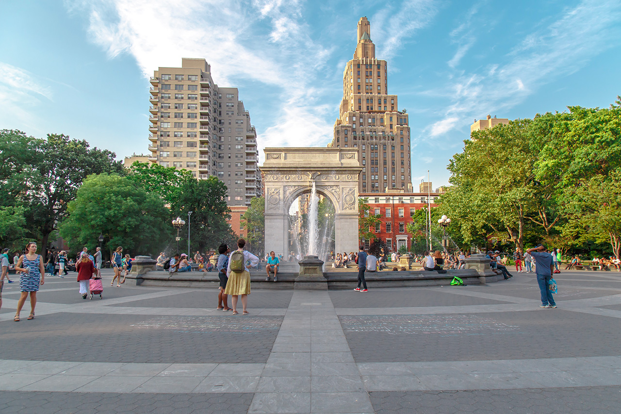 Washington Square Park été,
Credit Photo John Gillespie via Flickr