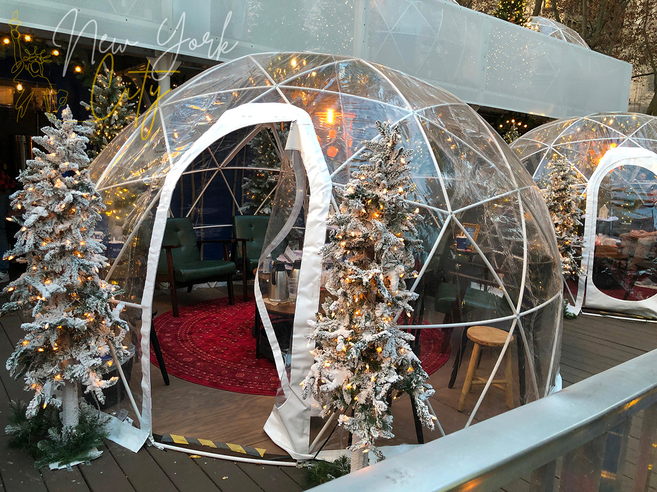 bryant park igloo new york